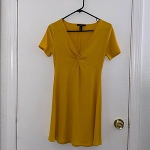 Forever 21 Twist-Front Mini Skater Dress